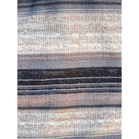 Free W/Purchase Y2K Old Navy Mini Skirt Fall Winter Stripes Gray Lavender Mauve - Picture 3 of 9